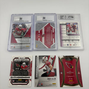 NFL Sports Arizona Cardinals Card Lot - Jake Plummer, Rookies, Autos, Graded FRENLY BRICKS - Open 7 Days