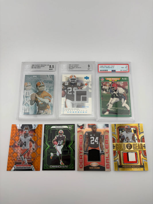 NFL Sports Cleveland Browns Card Lot - Deshaun Watson, Rookies, Patch, Graded FRENLY BRICKS - Open 7 Days