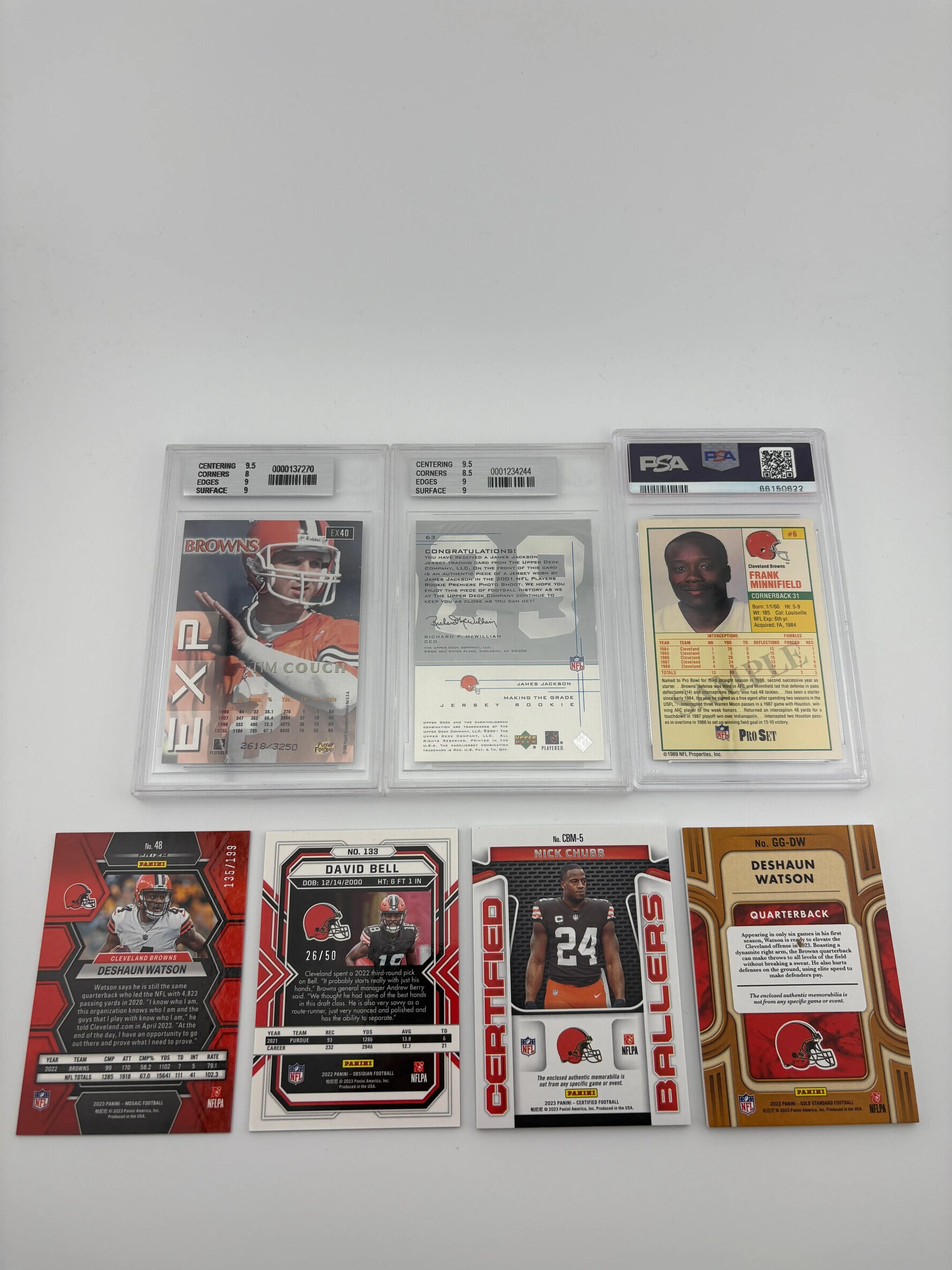 NFL Sports Cleveland Browns Card Lot - Deshaun Watson, Rookies, Patch, Graded FRENLY BRICKS - Open 7 Days