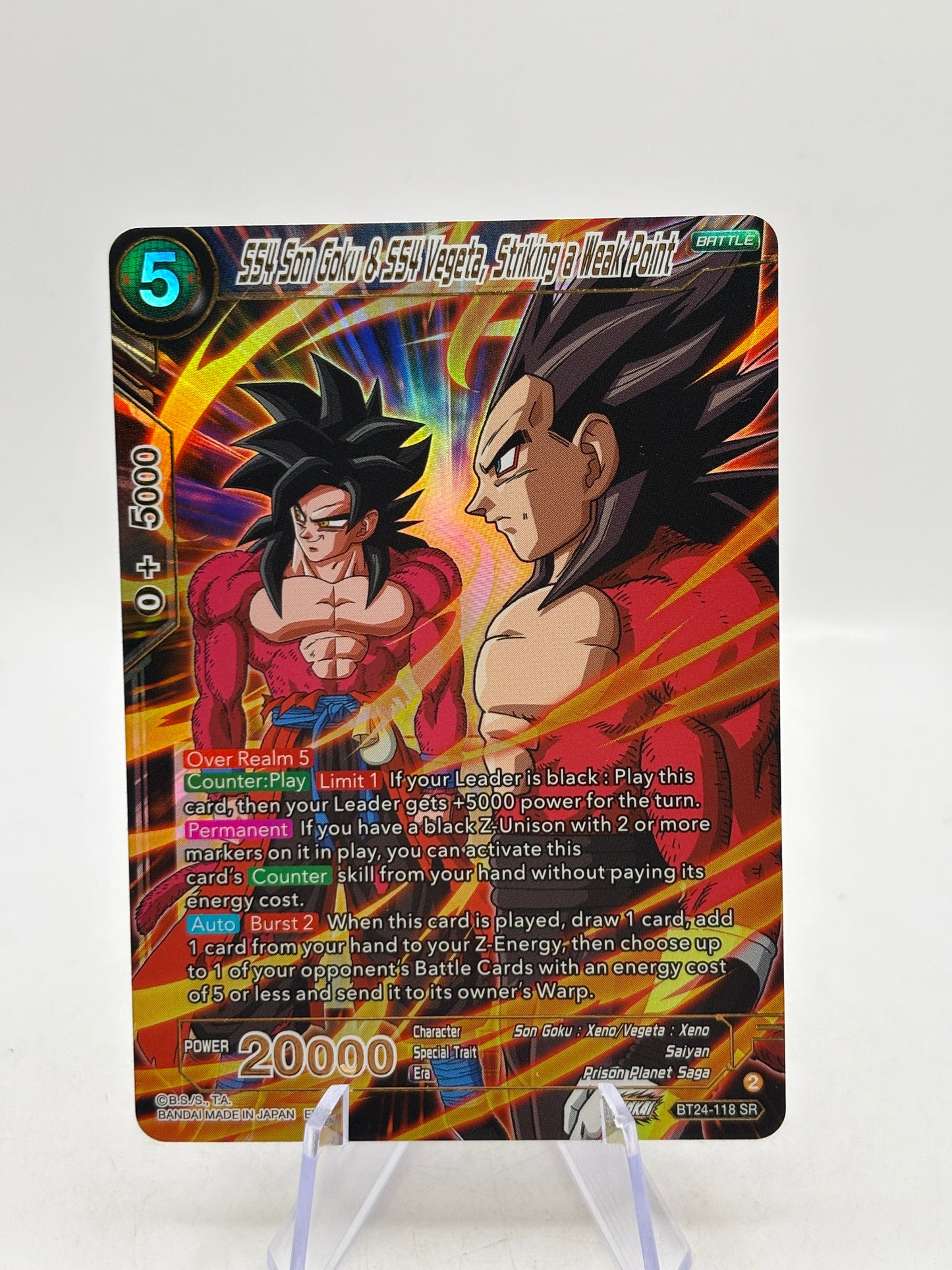DBS Masters - SS4 Son Goku & SS4 Vegeta, Striking a Weak Point BT24-118 (2)