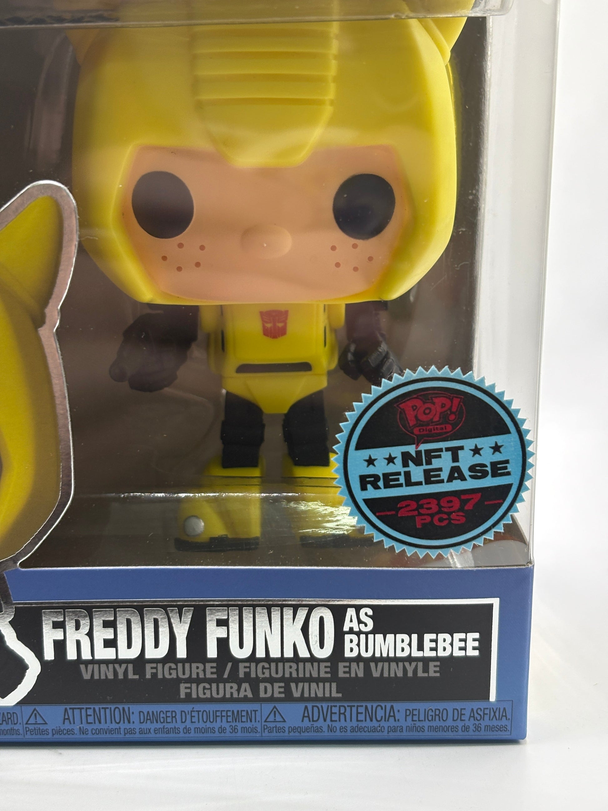 Funko POP! Digital Transformers #50 Freddy Funko as Bumblebee NFT 2397 Pieces FRENLY BRICKS - Open 7 Days