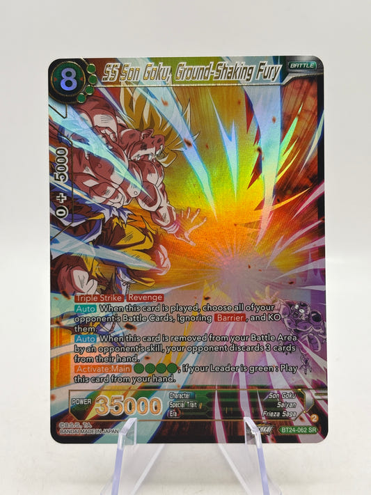 Dragon Ball Super Masters - SS Son Goku, Ground-Shaking Fury BT24-062 SR - photo 1