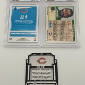 NFL Sports Chicago Bears Card Lot - Noah Sewell, Rookie, Auto, Graded FRENLY BRICKS - Open 7 Days