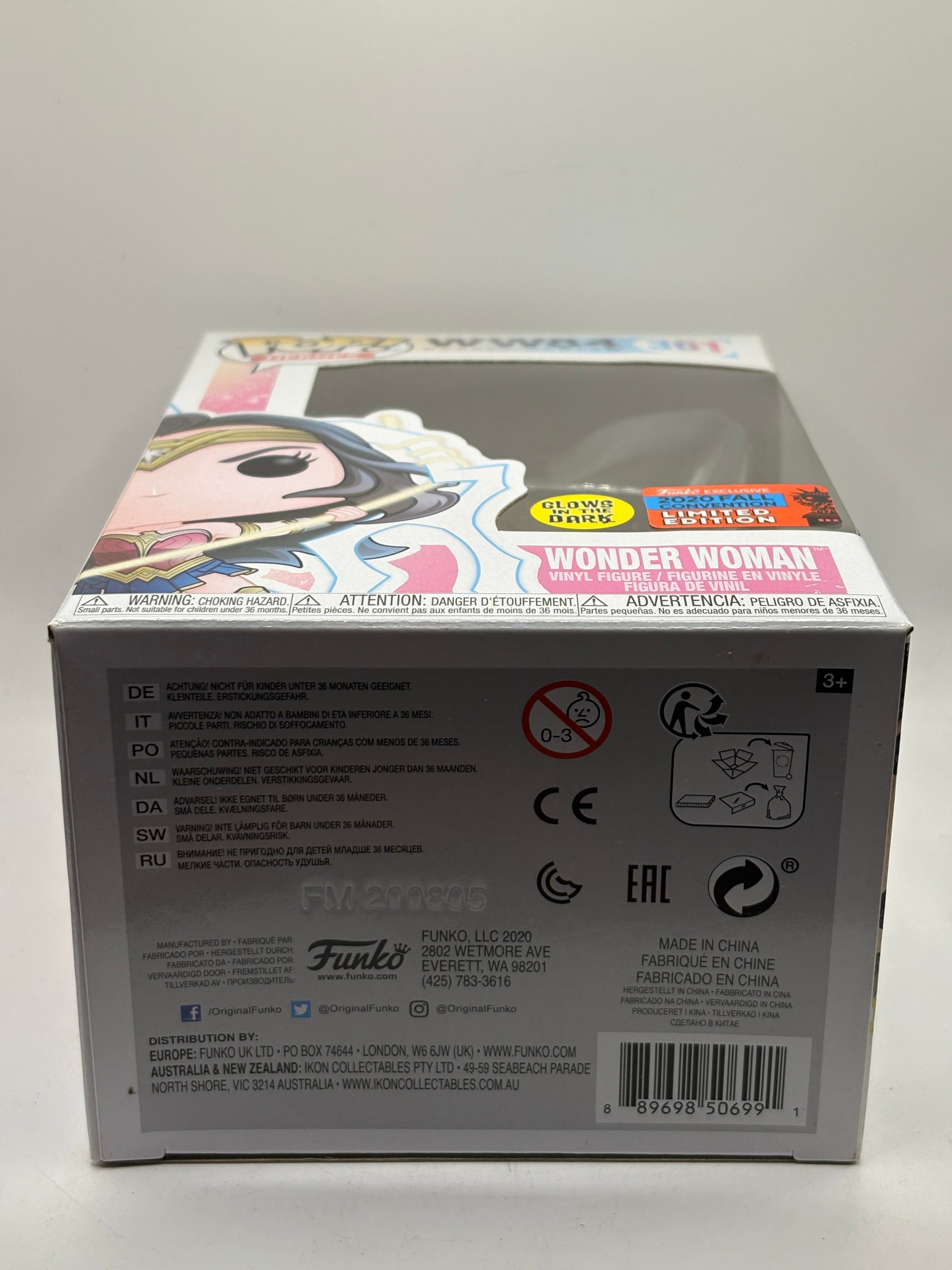 Funko POP! Heroes WW84 #361 Wonder Woman Glow 2020 Fall Con FRENLY BRICKS - Open 7 Days