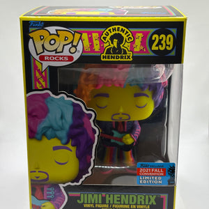 Funko POP! Rocks Authentic Hendrix #239 Jimi Hendrix 2021 Fall Con FRENLY BRICKS - Open 7 Days