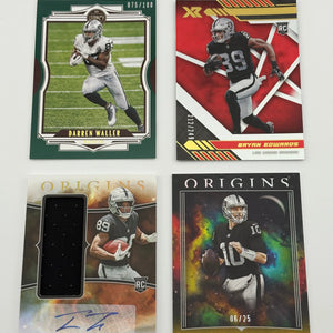 NFL Sports Las Vegas Raiders Card Lot - Tre Tucker, Rookies, Autos FRENLY BRICKS - Open 7 Days