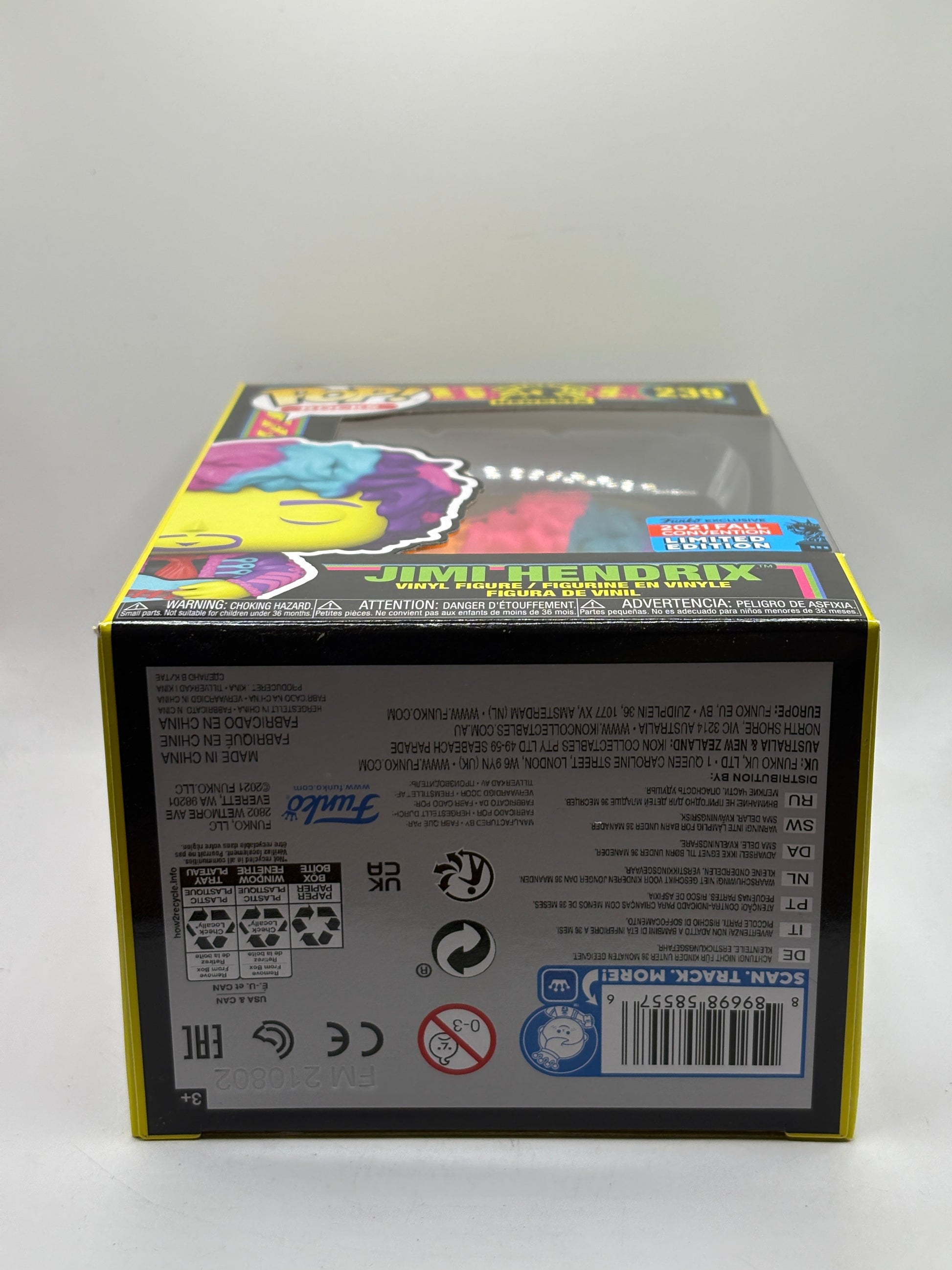 Funko POP! Rocks Authentic Hendrix #239 Jimi Hendrix 2021 Fall Con FRENLY BRICKS - Open 7 Days