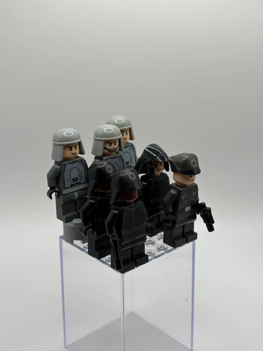 Lego Star Wars Minifigure Imperial Officer Lot x 7 SW FRENLY BRICKS - Open 7 Days