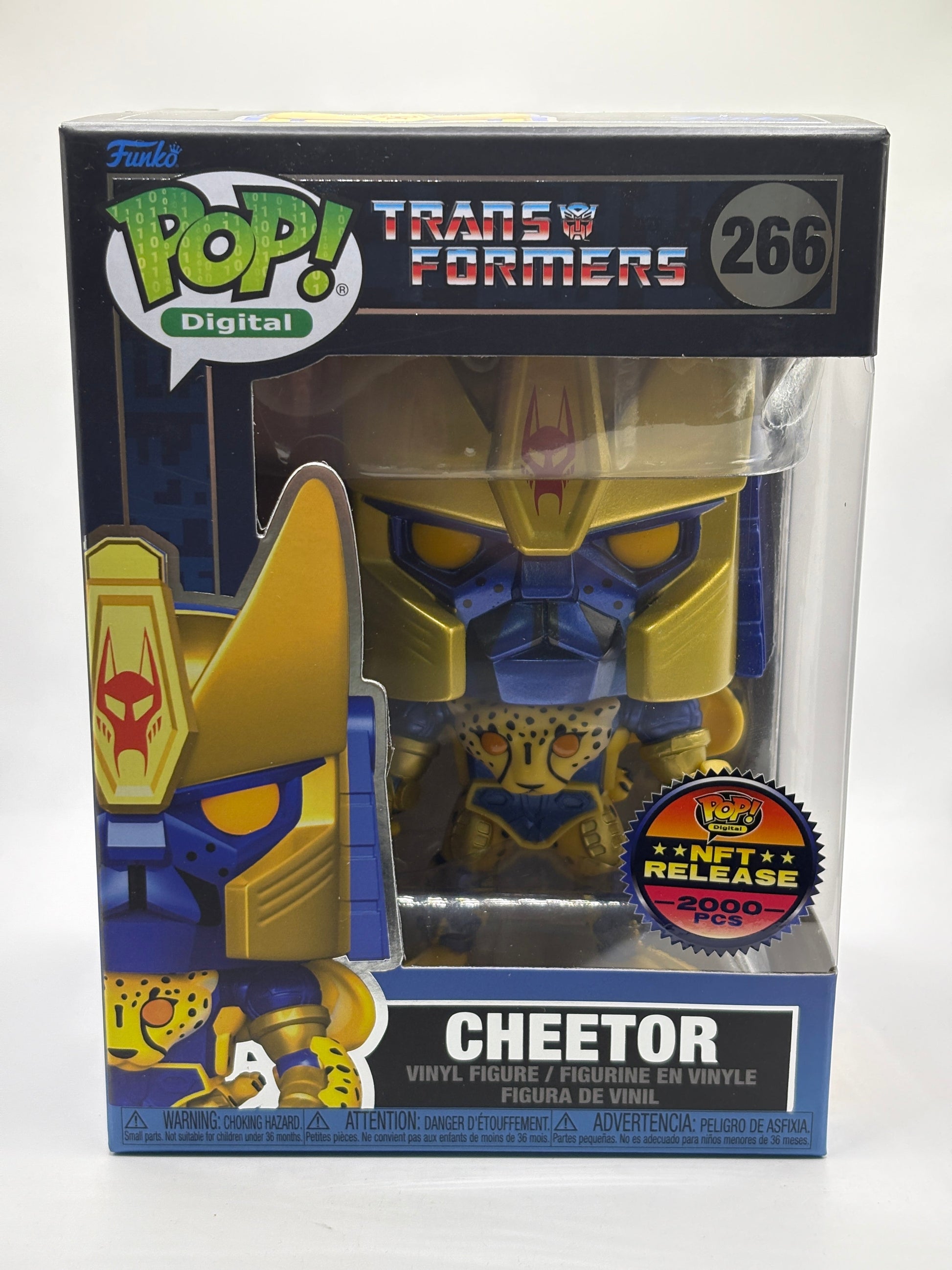 Funko POP! Digital Transformers #266 Cheetor NFT Release 2000 Pieces FRENLY BRICKS - Open 7 Days