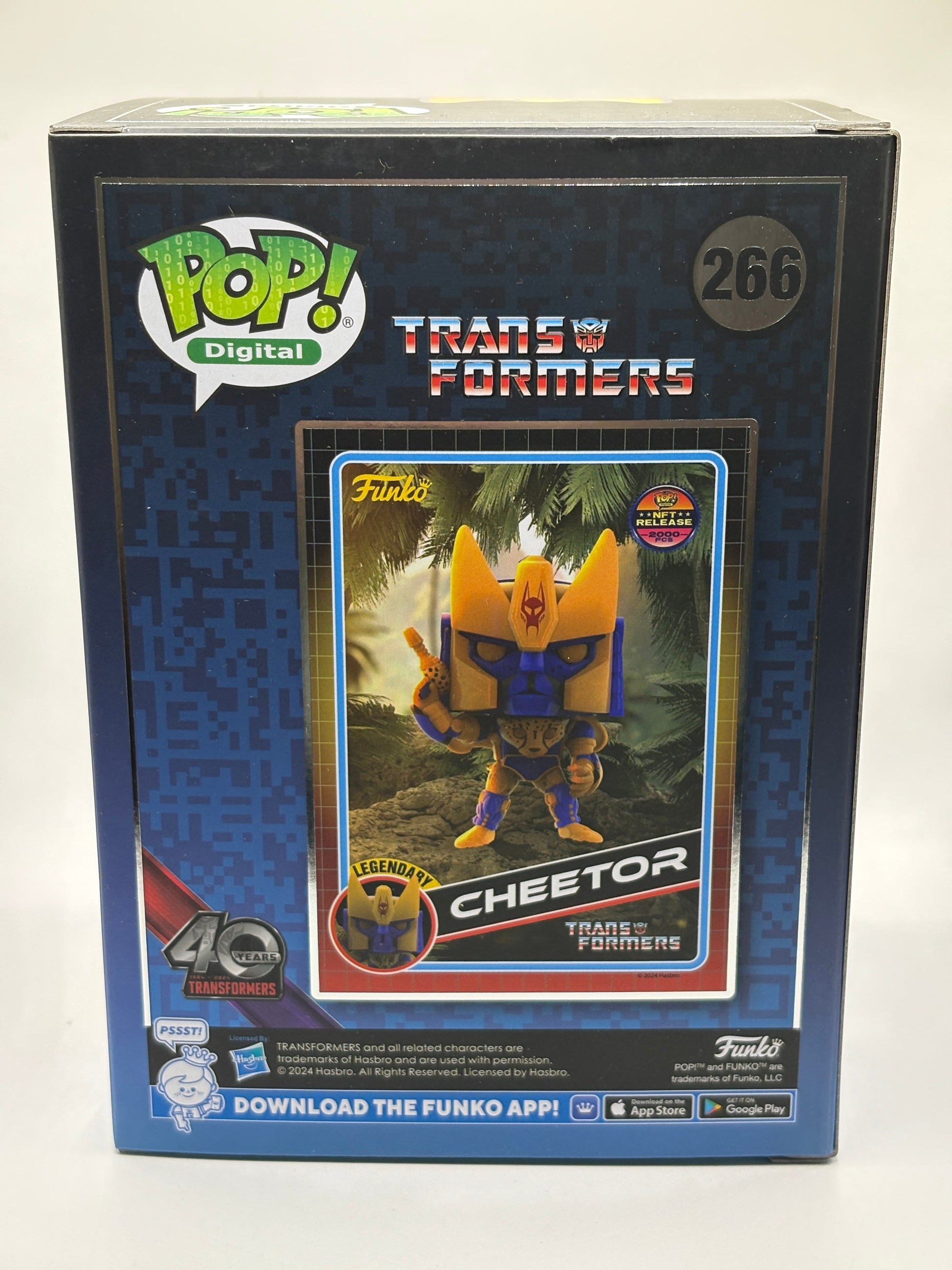 Funko POP! Digital Transformers #266 Cheetor NFT Release 2000 Pieces FRENLY BRICKS - Open 7 Days