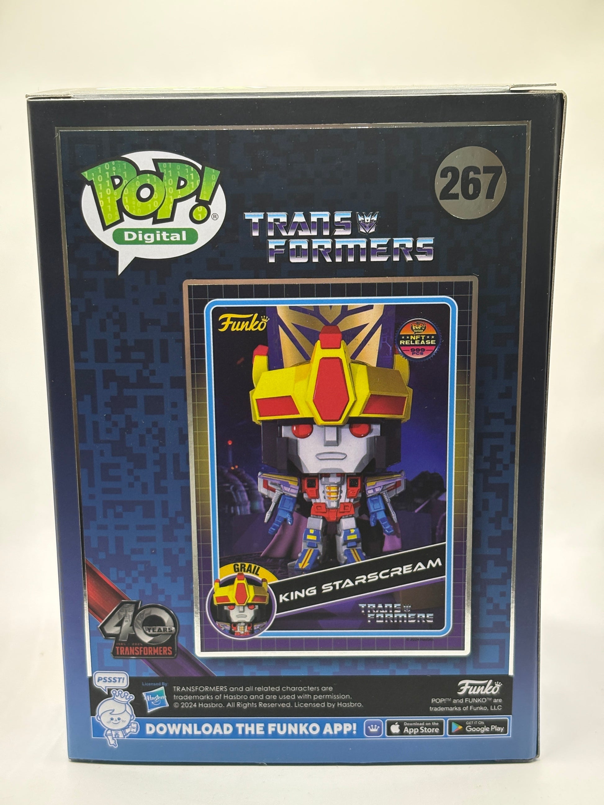 Funko POP! Digital Transformers #267 King Starscream NFT Release 999 Pieces FRENLY BRICKS - Open 7 Days