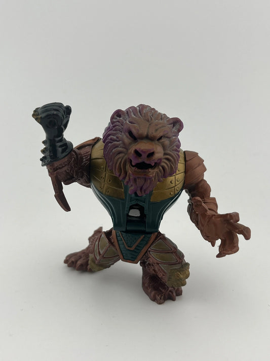 Vintage Mighty Max Conqueror Lion Action Figure Toy Battle Warrior 1994 Bluebird FRENLY BRICKS - Open 7 Days