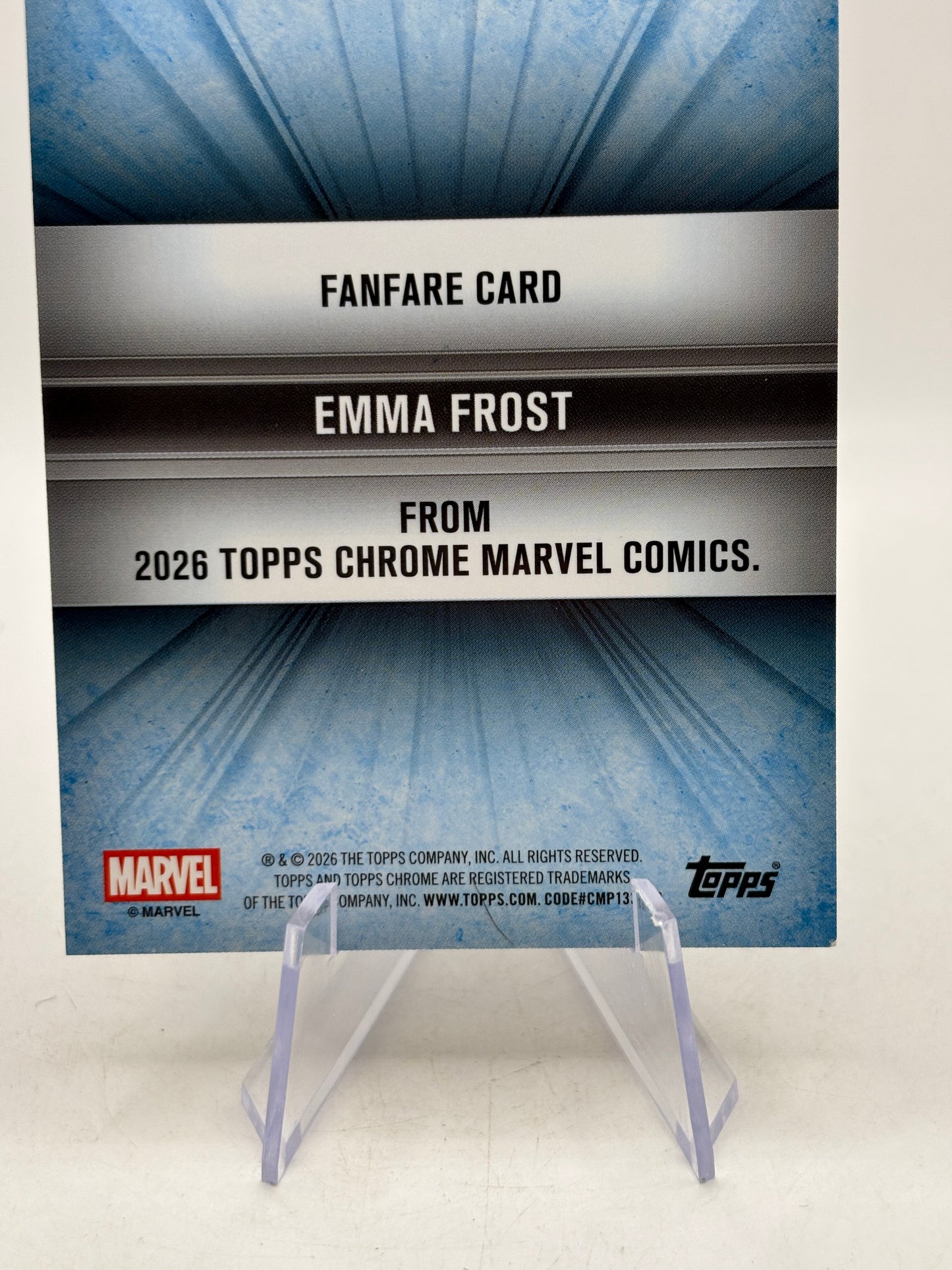 2026 Topps Chrome Marvel Comics - FF-14 Emma Frost Fanfare Silver
