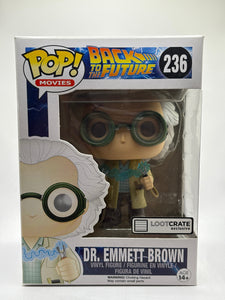 Funko POP! Movies Back to the Future #236 Dr. Emmett Brown Loot Crate Exclusive