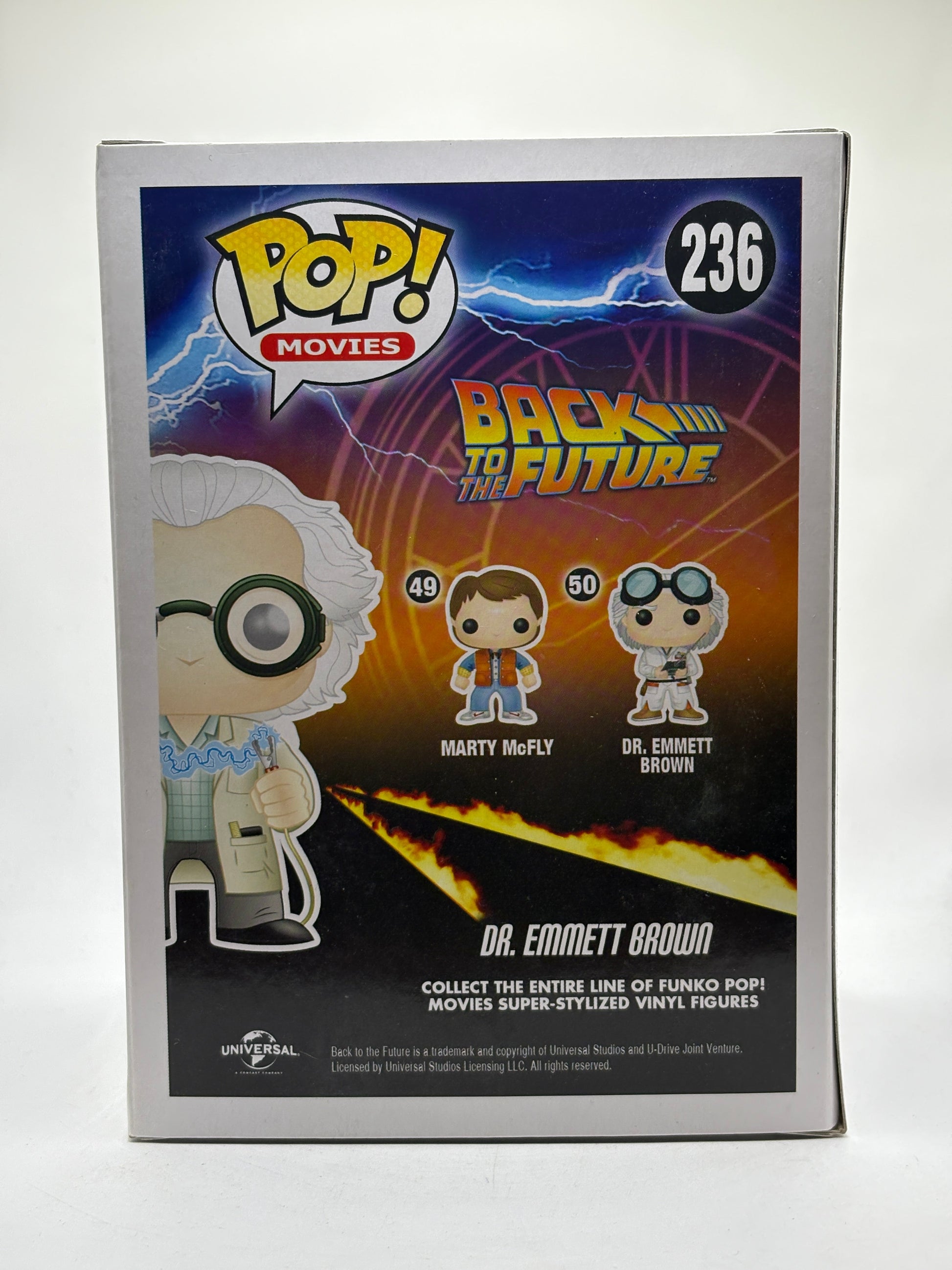 Funko POP! Movies Back to the Future #236 Dr. Emmett Brown Loot Crate Exclusive FRENLY BRICKS - Open 7 Days