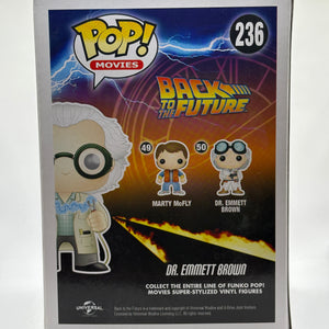 Funko POP! Movies Back to the Future #236 Dr. Emmett Brown Loot Crate Exclusive FRENLY BRICKS - Open 7 Days