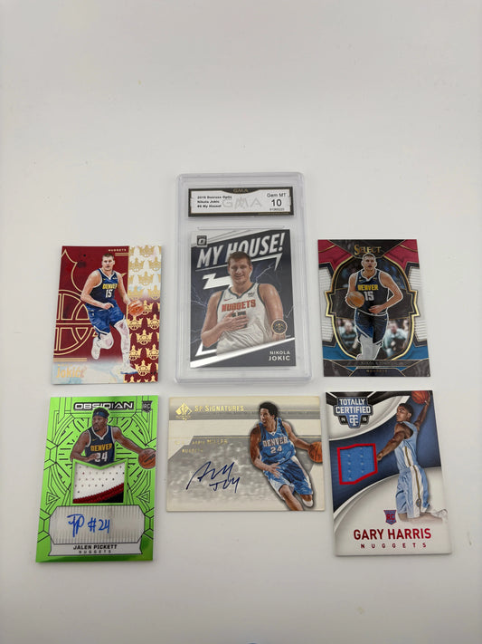 NBA Sports Cards Denver Nuggets Lot - Nikola Jokic, Graded, Rookies, Auto FRENLY BRICKS - Open 7 Days
