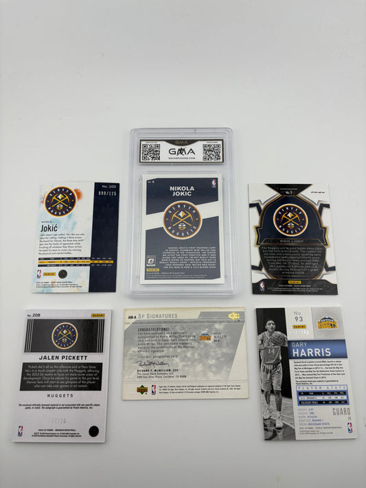 NBA Sports Cards Denver Nuggets Lot - Nikola Jokic, Graded, Rookies, Auto FRENLY BRICKS - Open 7 Days