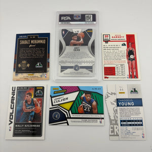 NBA Sports Minnesota Timberwolves Card Lot - Kevin Garnett, Patch, Graded, Auto, Rookie FRENLY BRICKS - Open 7 Days