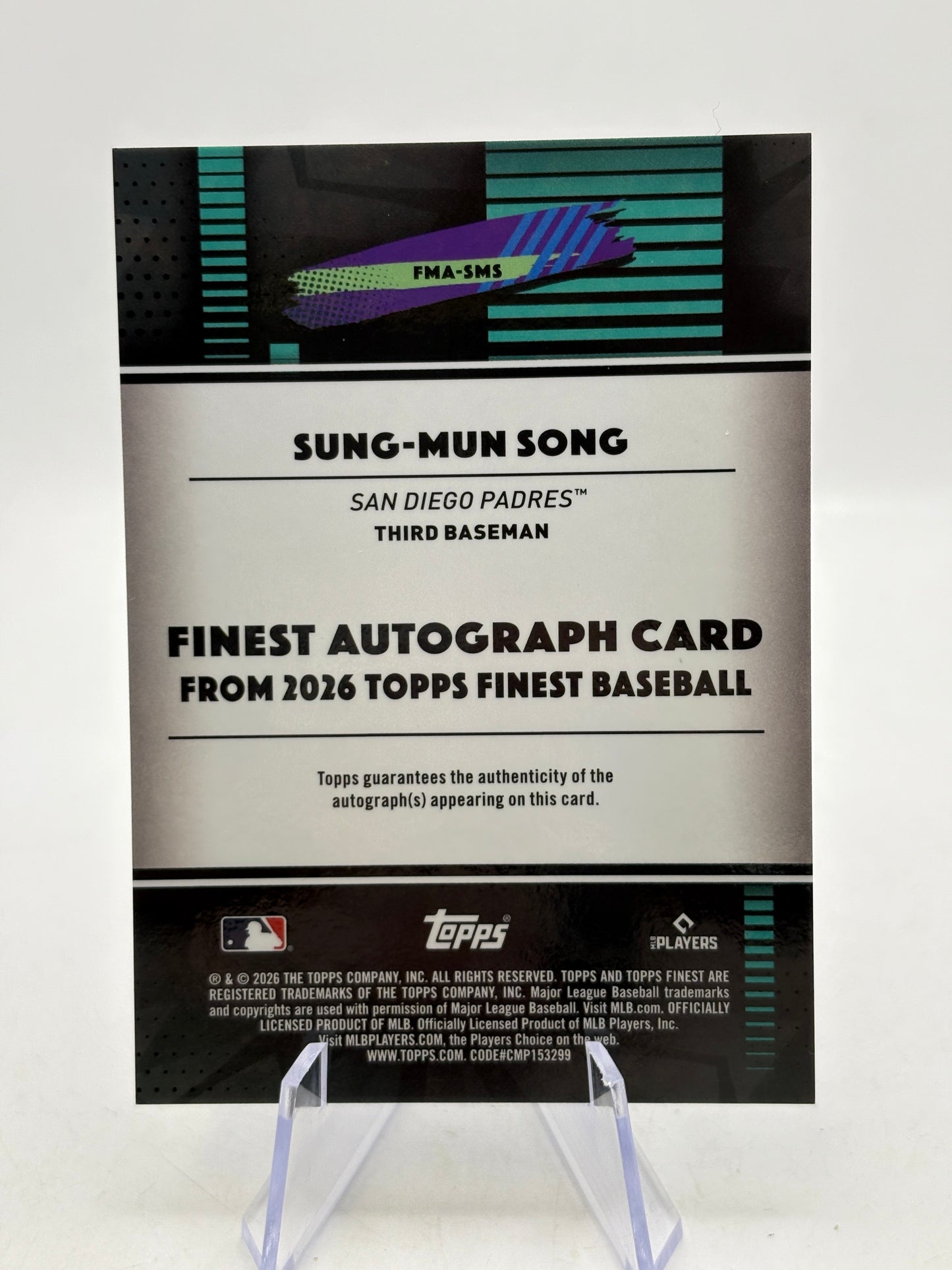 Topps Finest Baseball - Sung-Mun Song Rookie Auto #FMA-SMS
