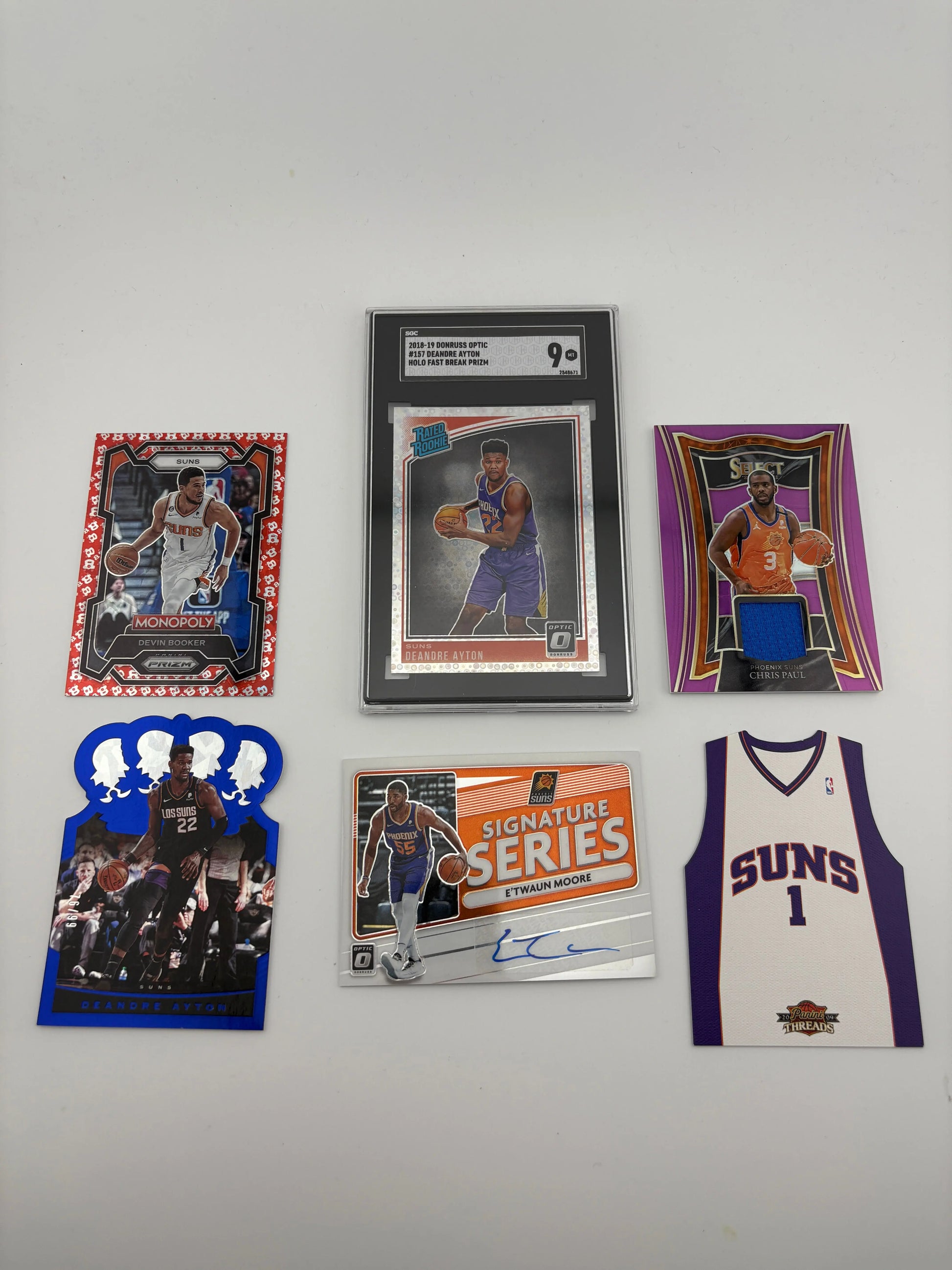 NBA Sports Phoenix Suns Card Lot - Devin Booker, Auto, Graded FRENLY BRICKS - Open 7 Days