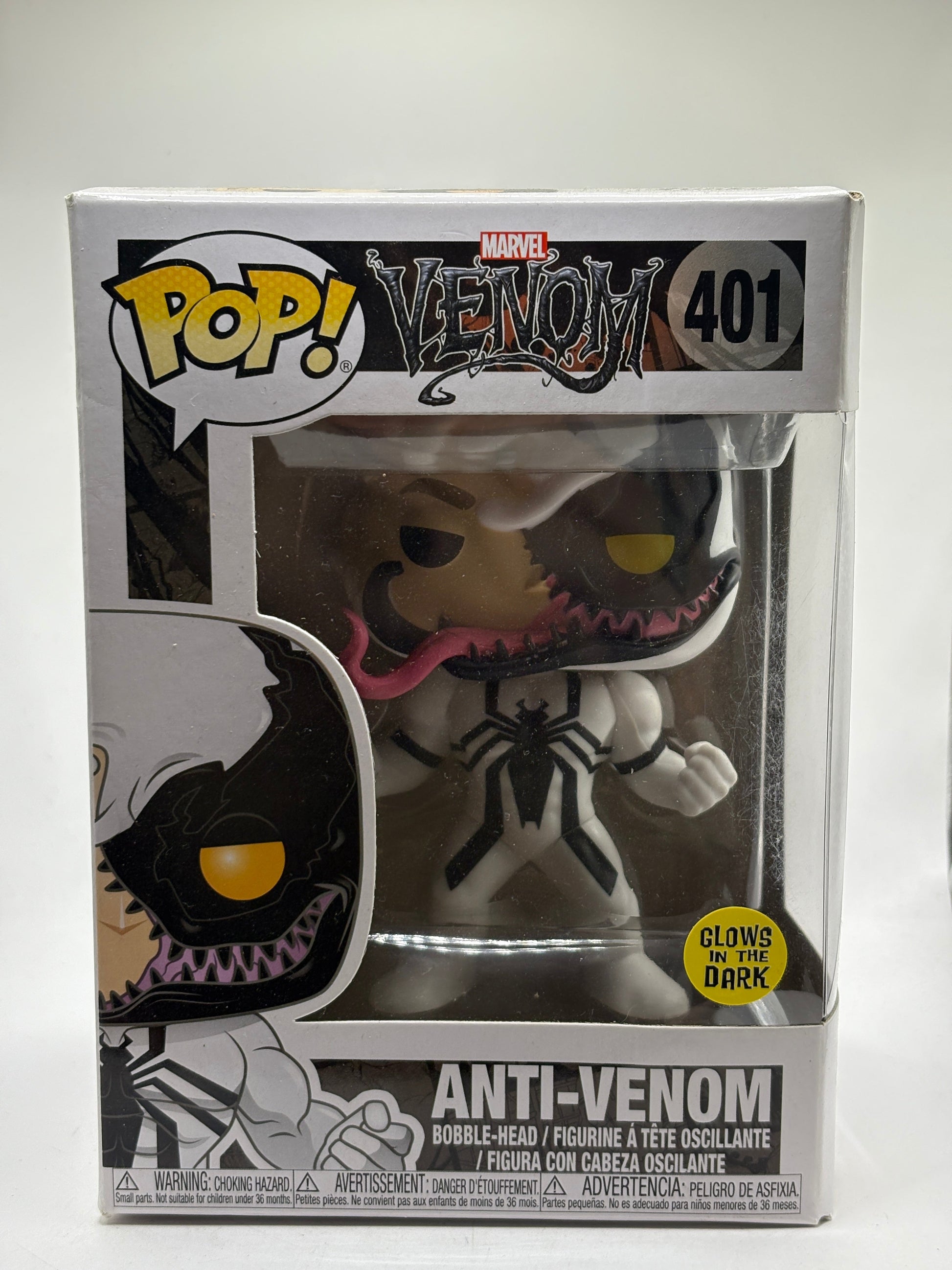 Funko POP! Marvel Venom #401 Anti-Venom Glow Bobble-Head FRENLY BRICKS - Open 7 Days