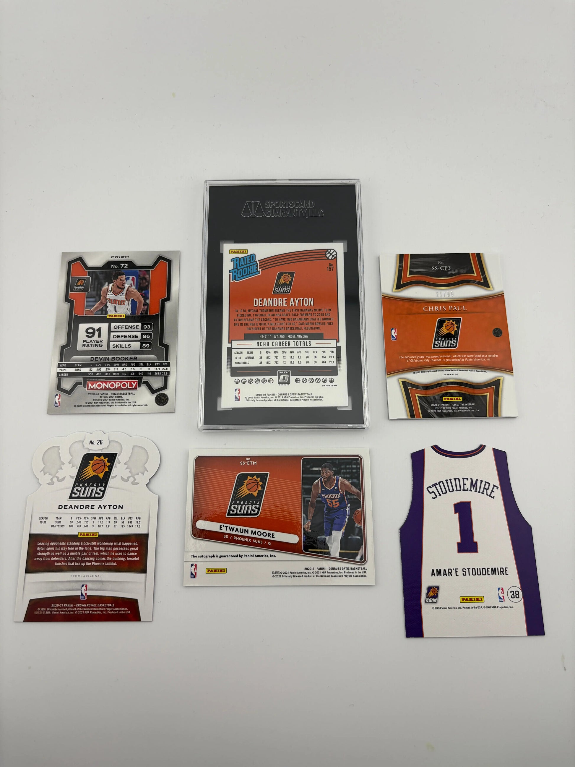 NBA Sports Phoenix Suns Card Lot - Devin Booker, Auto, Graded FRENLY BRICKS - Open 7 Days