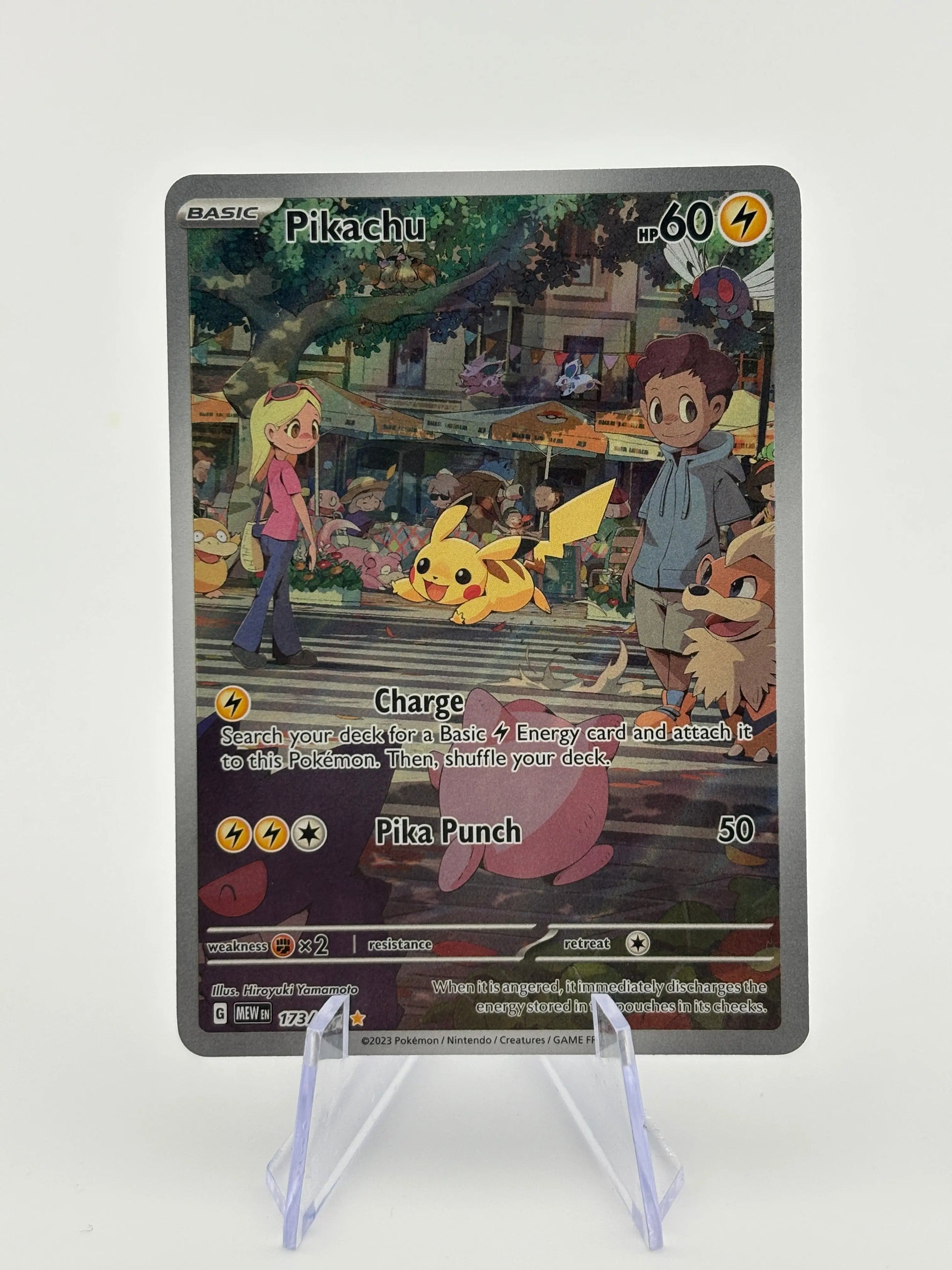 Pokémon TCG Pikachu Scarlet & Violet-151 173/165 Holo Illustration Rare NM FRENLY BRICKS - Open 7 Days