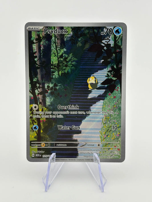 Pokemon Card Psyduck (175/165) Illustration Rare 151 Holo NM FRENLY BRICKS - Open 7 Days