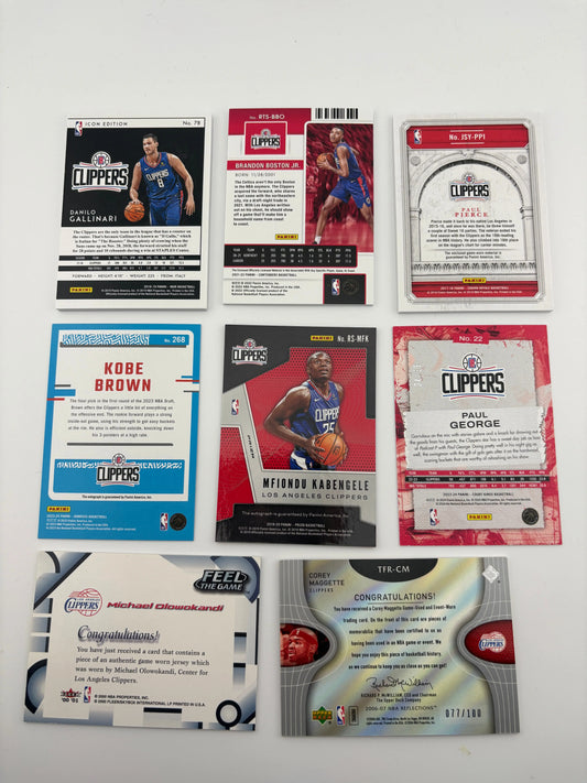 NBA Sports Los Angeles Clippers Card Lot - Paul Pierce, Patch, Auto, Rookies FRENLY BRICKS - Open 7 Days
