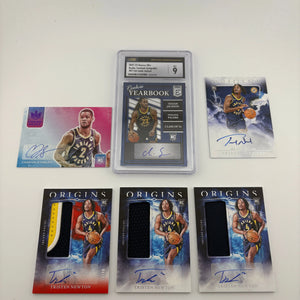 NBA Sports Indiana Pacers Card Lot - Tristen Newton, Rookies, Auto, Patch, Graded FRENLY BRICKS - Open 7 Days
