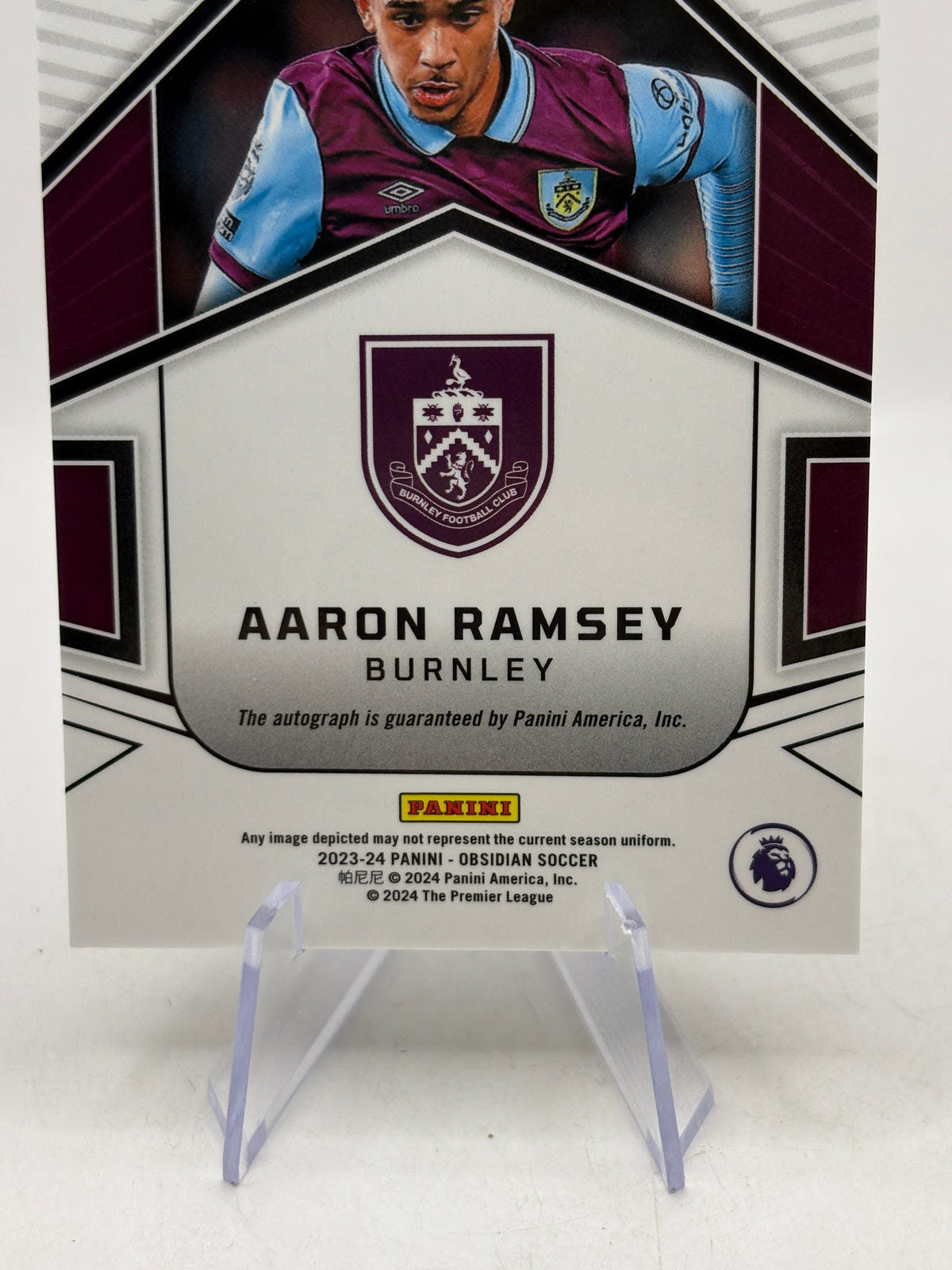 2023-24 Panini Obsidian - Aaron Ramsey Lightning Strike Auto /10 Blue - photo 4 image 4