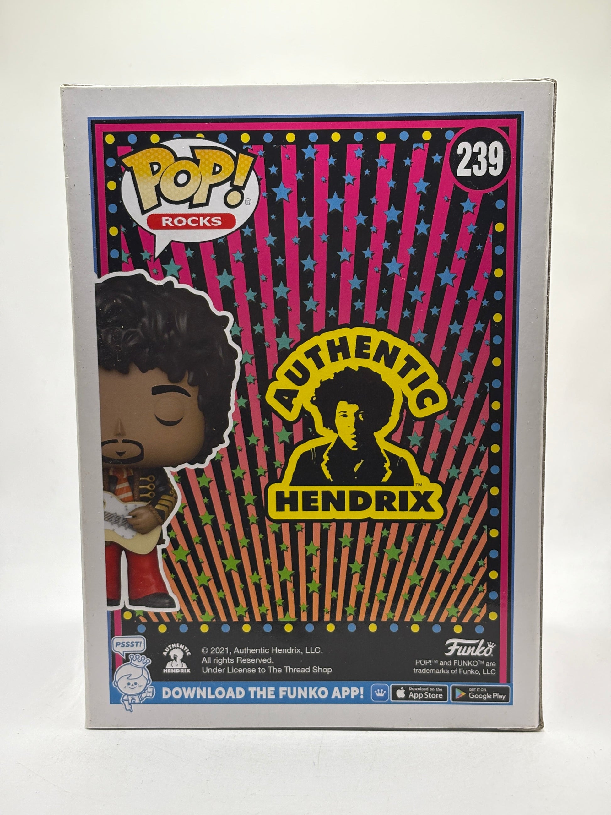 Funko POP! Rocks Authentic Hendrix #239 Jimi Hendrix Funko Exclusive FRENLY BRICKS - Open 7 Days