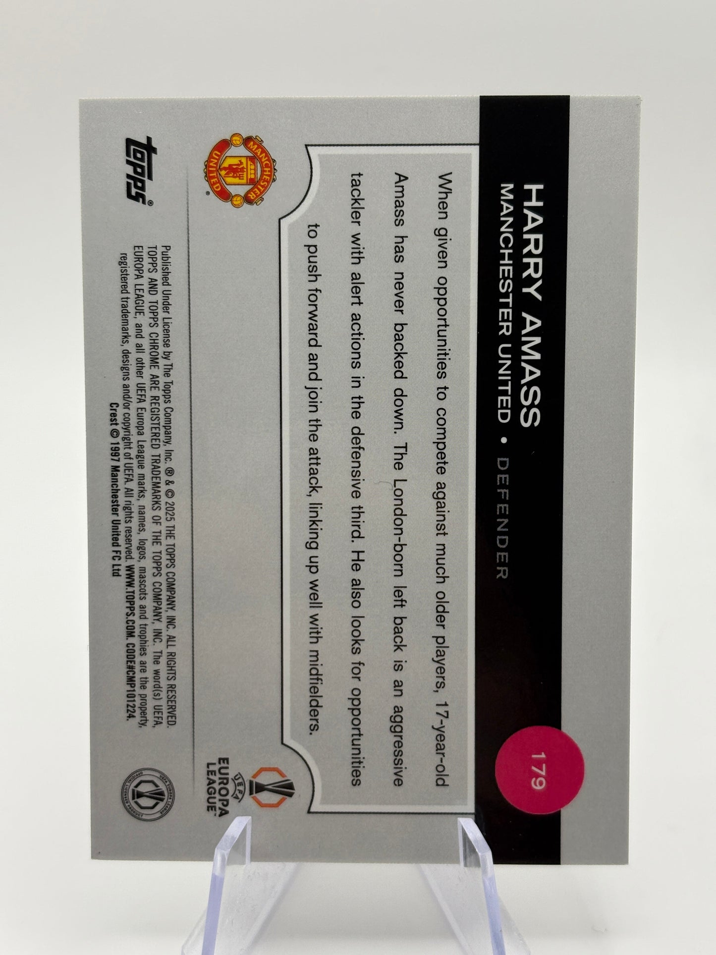 2025 Topps Chrome Europa League - Harry Amass Rookie 09/10 Refractor FRENLY BRICKS - Open 7 Days