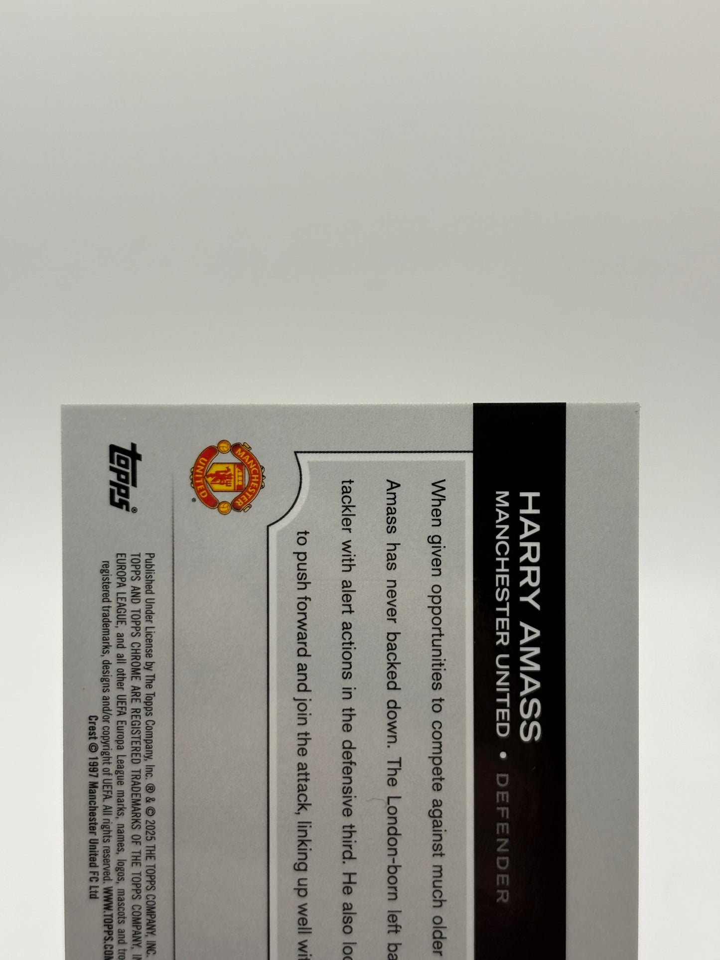 2025 Topps Chrome Europa League - Harry Amass Rookie 09/10 Refractor FRENLY BRICKS - Open 7 Days