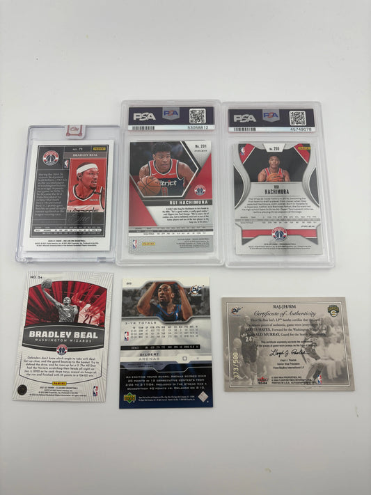 NBA Sports Washington Wizards Card Lot - Gilbert Arenas, Patch, Graded, Numbered FRENLY BRICKS - Open 7 Days