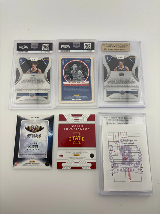NBA Sports New Orleans Pelicans Card Lot - Jaxson Hayes, Patch, Auto, Rookies FRENLY BRICKS - Open 7 Days