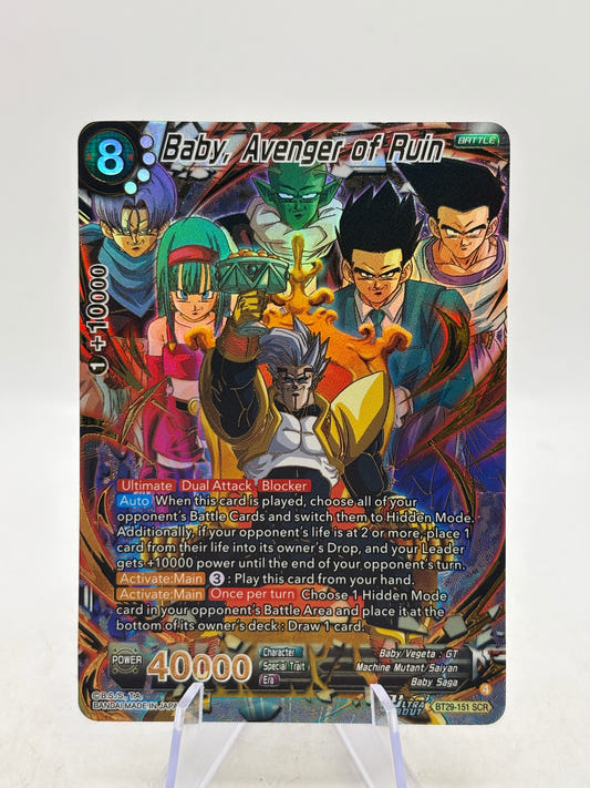Dragon Ball Super Masters - Baby, Avenger of Ruin BT29-151 SCR NM