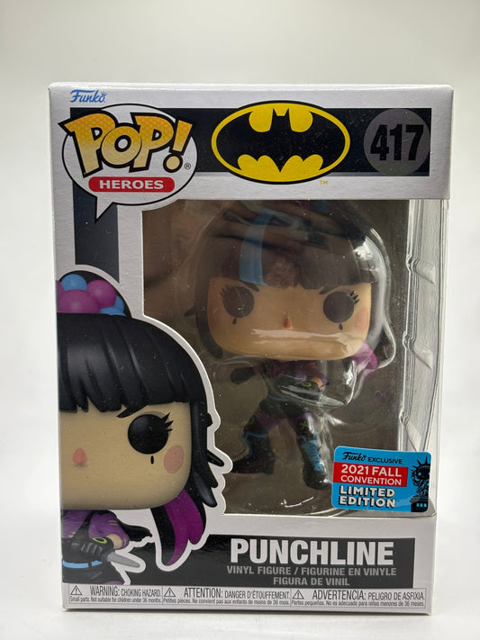 Funko POP! Heroes Batman #417 Punchline 2021 Fall Con Limited Edition FRENLY BRICKS - Open 7 Days