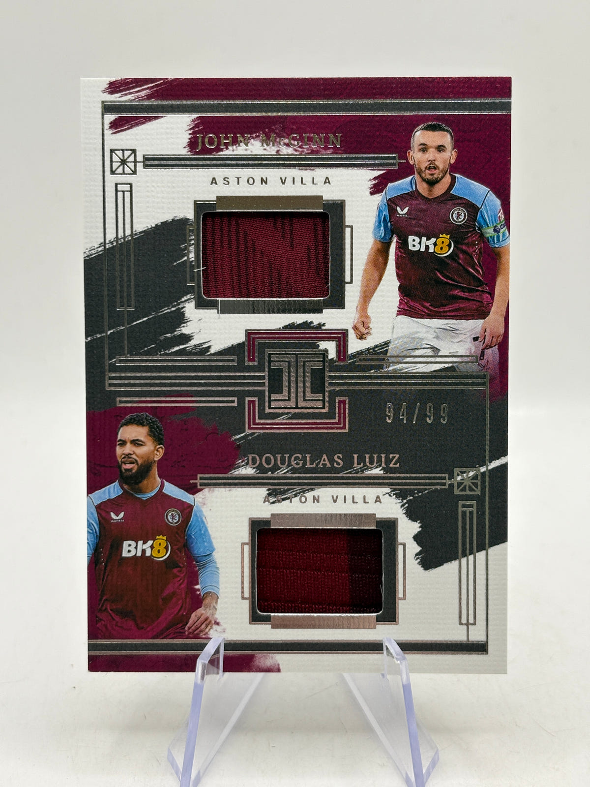 2023 Impeccable Premier League Dual Materials /99 John McGinn Douglas Luiz Dual Patch - photo 1 image 1