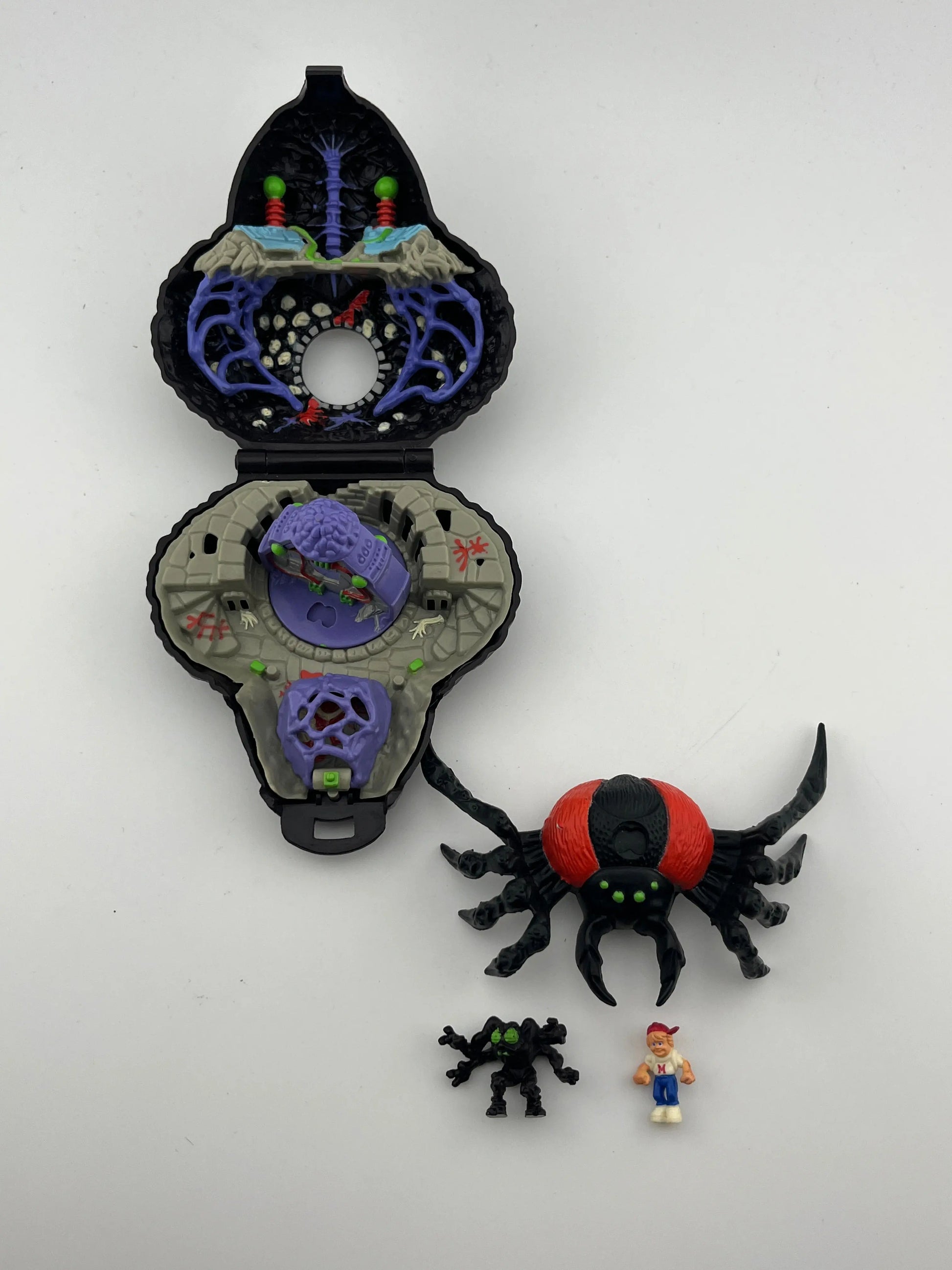 1992 Arachnoid Complete Mighty Max Bluebird Figure 1993 #2 FRENLY BRICKS - Open 7 Days