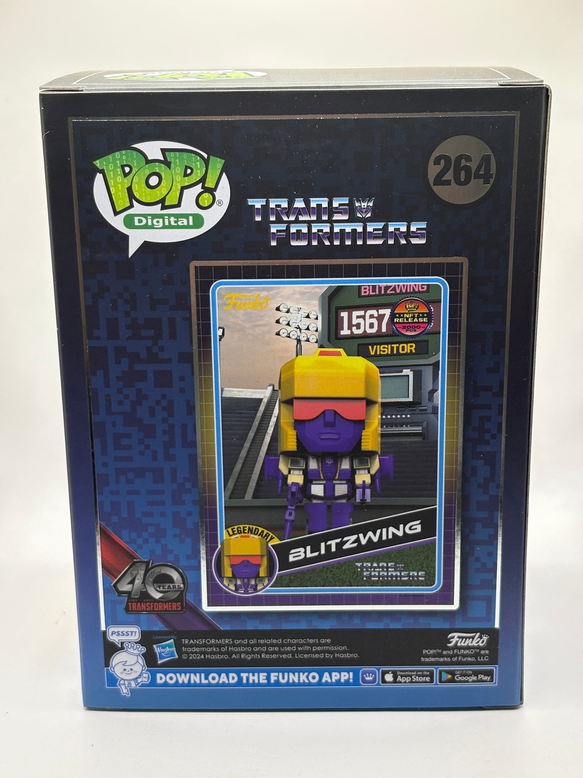 Funko POP! Digital Transformers #264 Blitzwing NFT Release 2000 Pieces FRENLY BRICKS - Open 7 Days