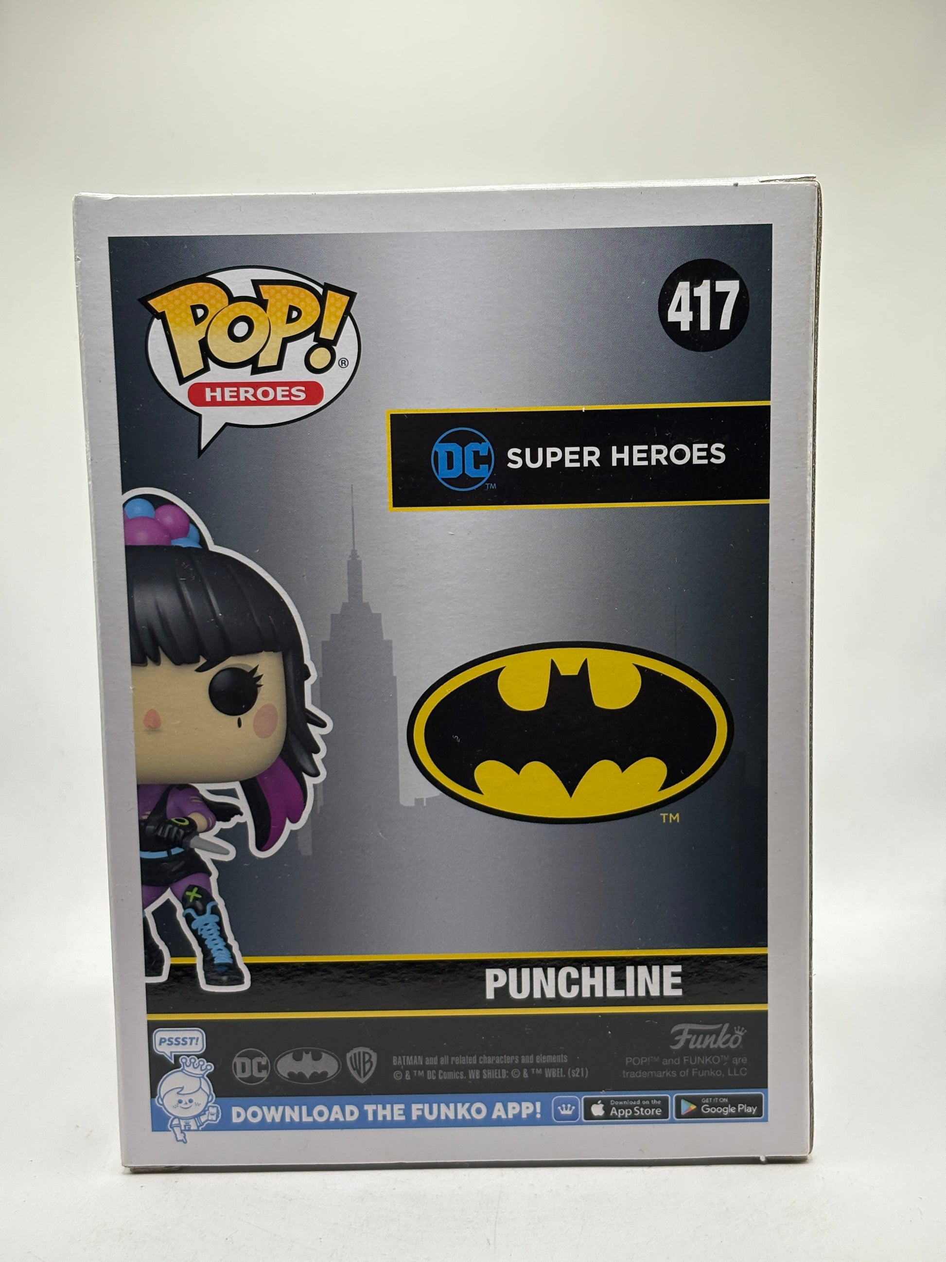Funko POP! Heroes Batman #417 Punchline 2021 Fall Con Limited Edition FRENLY BRICKS - Open 7 Days