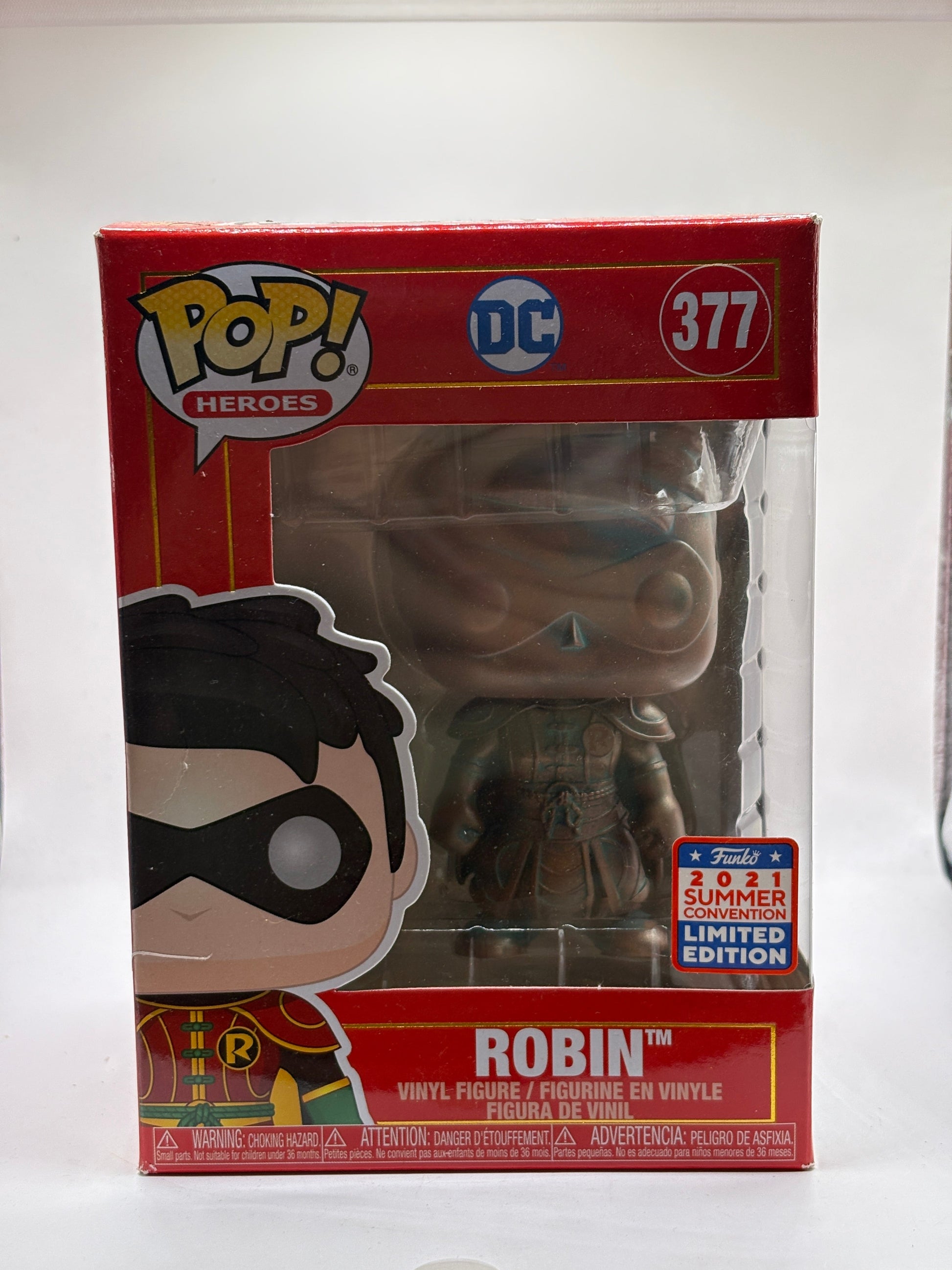 Funko POP! Heroes DC #377 Robin 2021 Summer Con Limited Edition FRENLY BRICKS - Open 7 Days