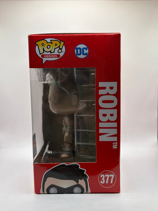 Funko POP! Heroes DC #377 Robin 2021 Summer Con Limited Edition FRENLY BRICKS - Open 7 Days