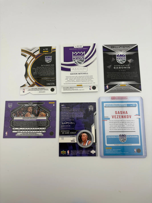 NBA Sports Sacramento Kings Card Lot - Mike Bibby, Rookie, Auto, Numbered FRENLY BRICKS - Open 7 Days