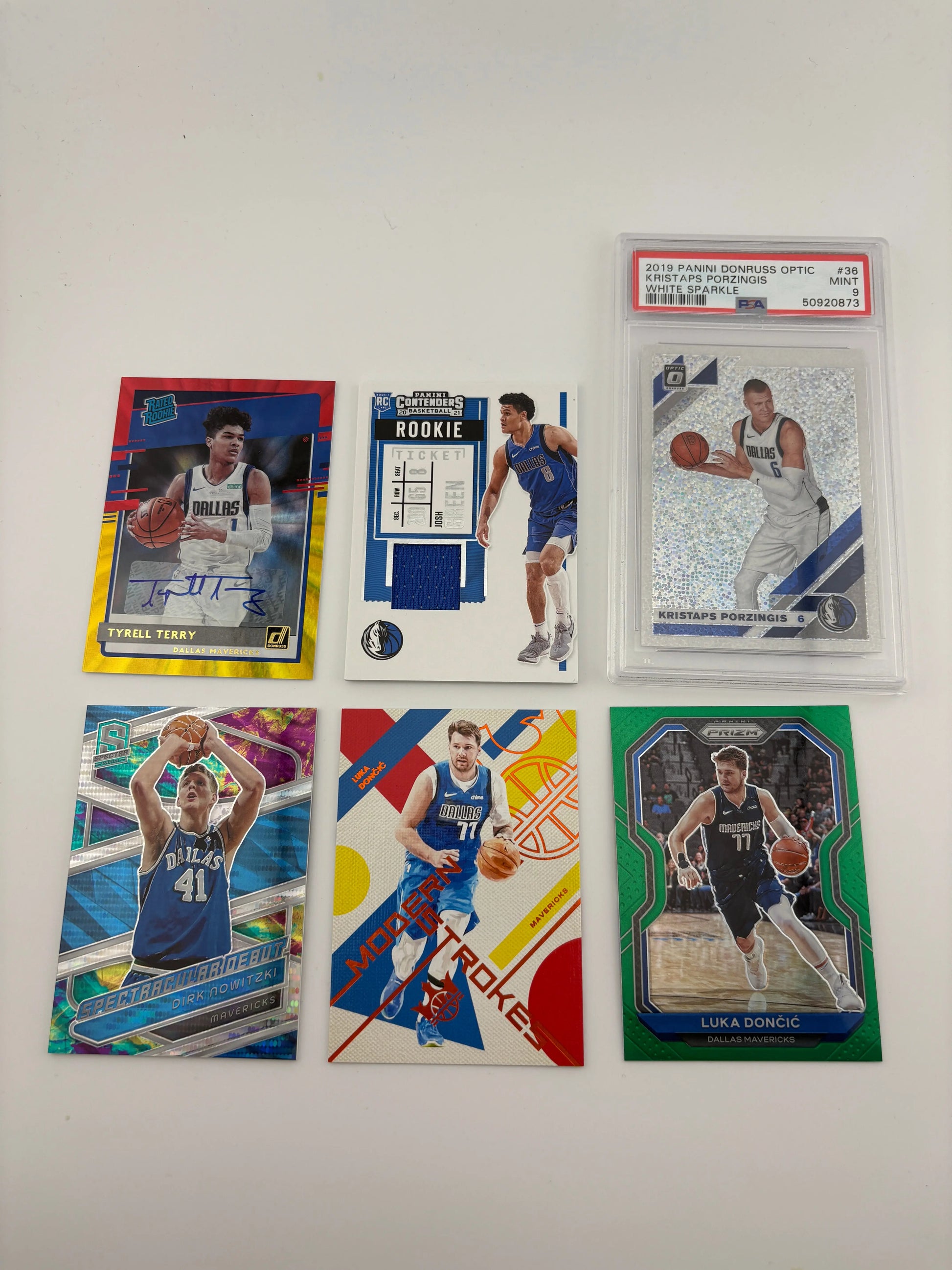NBA Sports Dallas Mavericks Card Lot - Luka Doncic, Auto, Rookie, Numbered FRENLY BRICKS - Open 7 Days