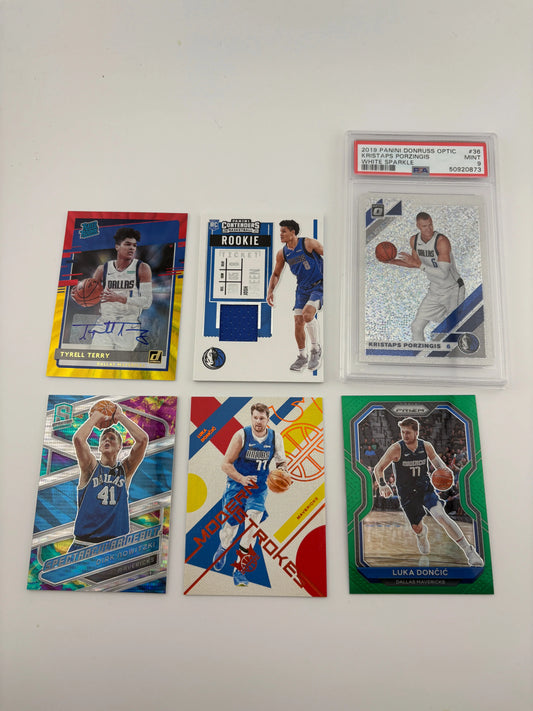 NBA Sports Dallas Mavericks Card Lot - Luka Doncic, Auto, Rookie, Numbered FRENLY BRICKS - Open 7 Days