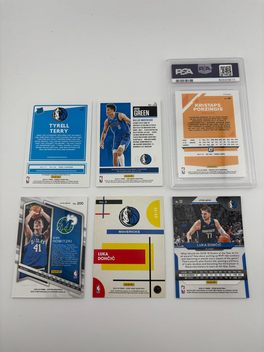 NBA Sports Dallas Mavericks Card Lot - Luka Doncic, Auto, Rookie, Numbered FRENLY BRICKS - Open 7 Days