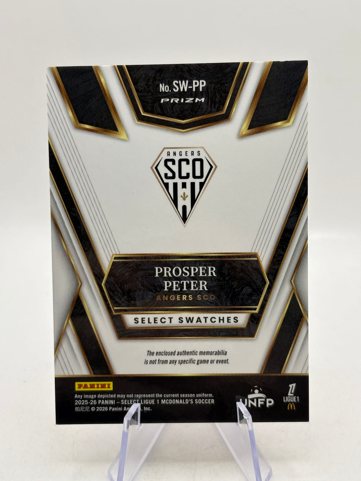 2025-26 Panini Select Ligue 1 - SW-PP Prosper Peter Patch Red Rookie - photo 2 image 2
